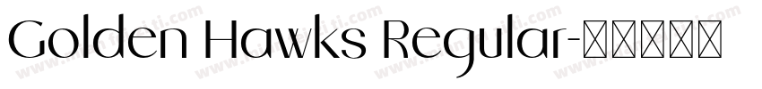 Golden Hawks Regular字体转换
